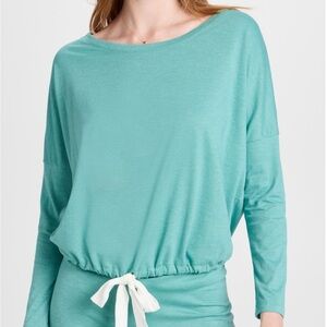 Eberjey heather slouchy top in Ocean Bay, NWT, size M